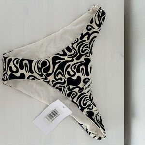 Dippin' Daisy's Black and Cream Bikini Bottom